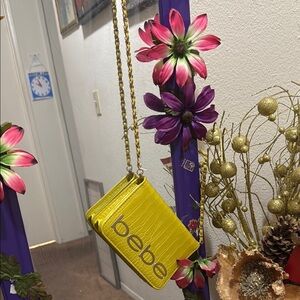 Bebe Yellow Crossbody Bag